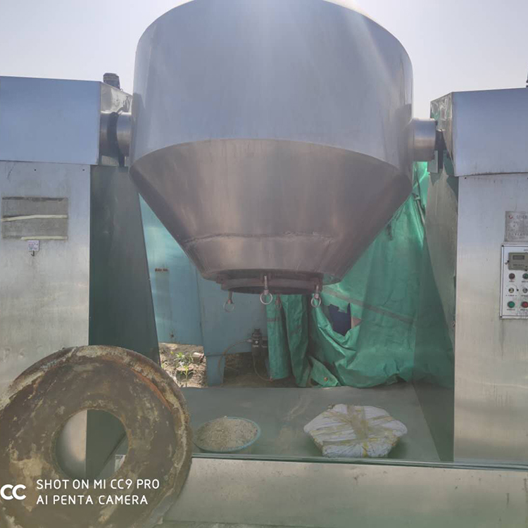 回收二手双锥干燥机 继庆 2吨双锥回转真空干燥机 二手双锥干燥机处理 回收多种型号