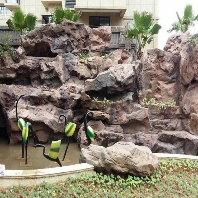 阿拉善盟水缸做的假山 假山喷泉设计制作厂家 铜仁假山加工定制