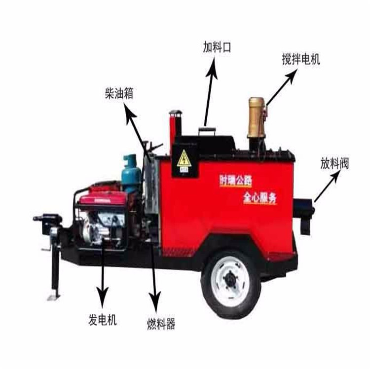 北京 公路工程常用小型60升沥青灌缝机价格 地面裂缝修补填缝机 创菲机场路面灌缝机