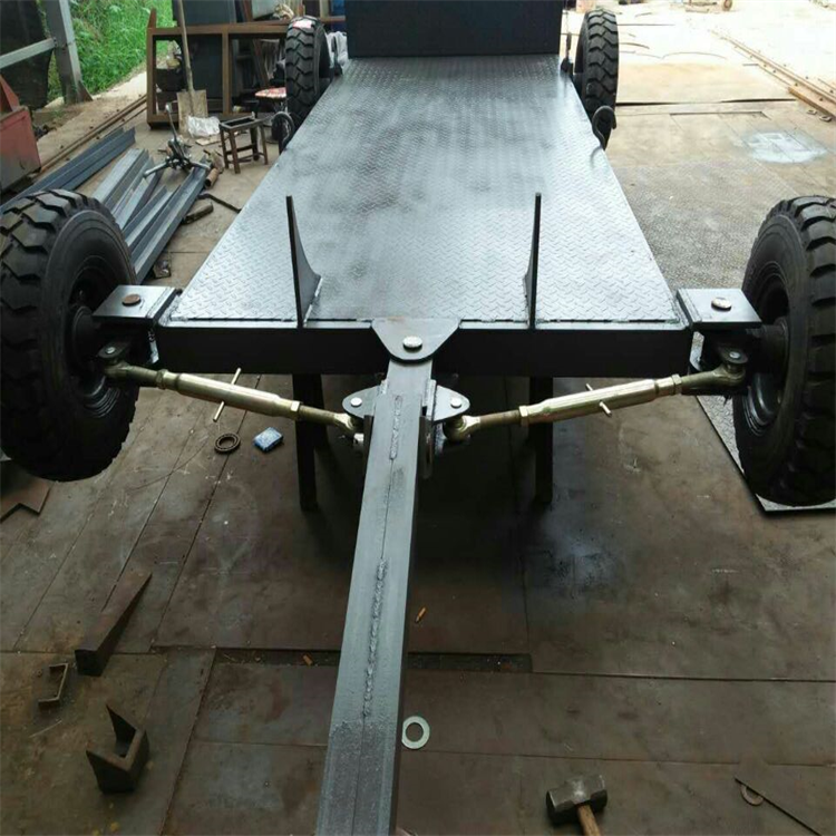 高低鹅颈平板拖板车 6米8平板运输车 钢材运输平板半挂车