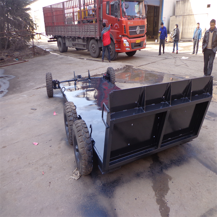 拖板车可拉3吨压路机 厂区四轮转运拖车  小型拖板车定制厂家