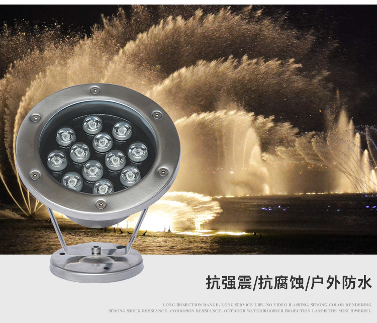不锈钢水底灯  LED水底灯公司 景观亮化工程灯具