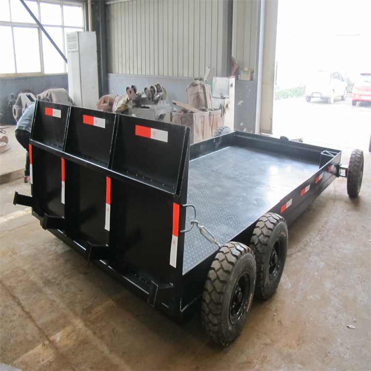 高低鹅颈平板拖板车 6米8平板运输车 钢材运输平板半挂车