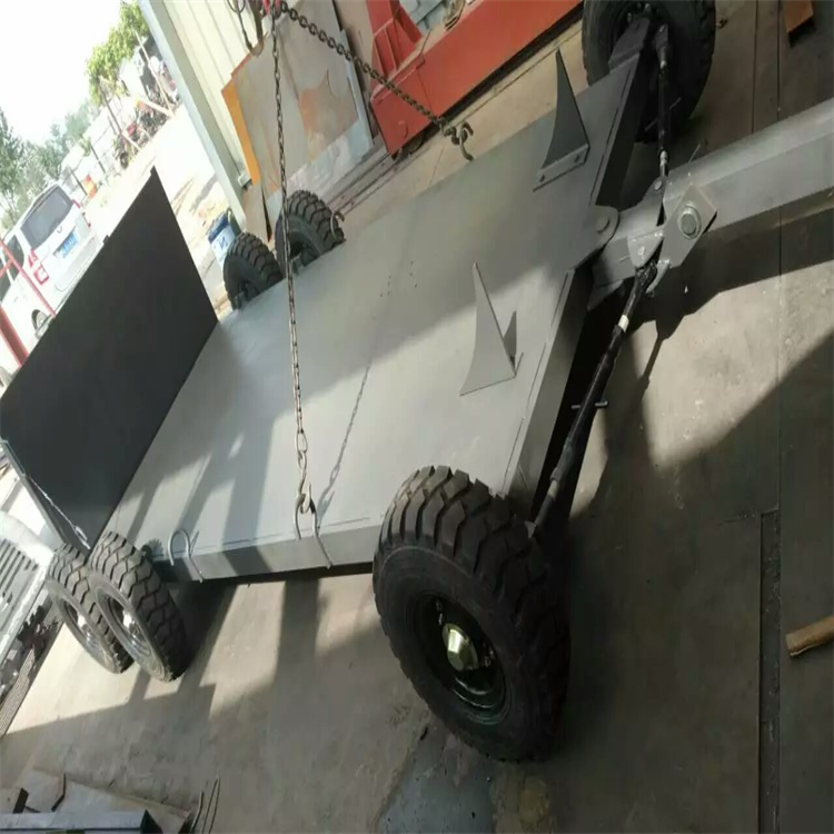 物流园牵引拖板车 重汽4米2平板车 半挂车