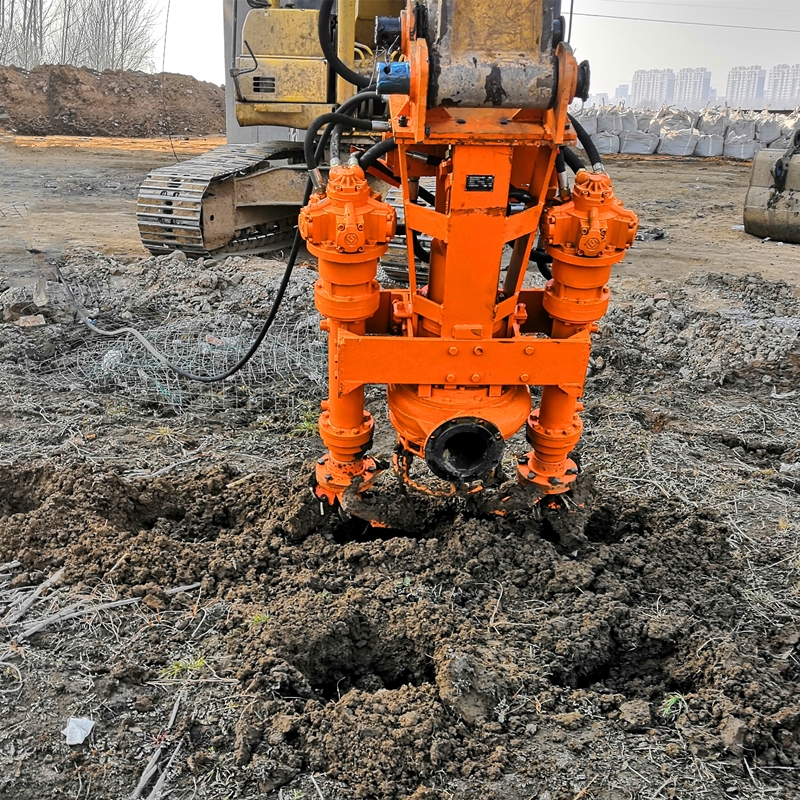 装配挖掘机抽泥浆,清淤泥,泵送杂质