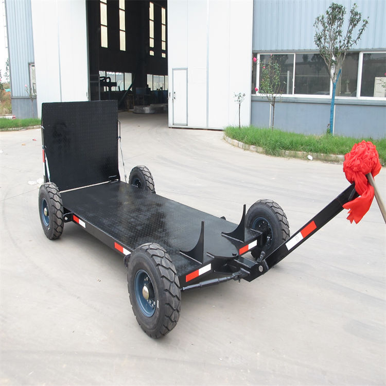 市政设备转厂用拖板车 3吨牵引式平板拖车 小型平板车