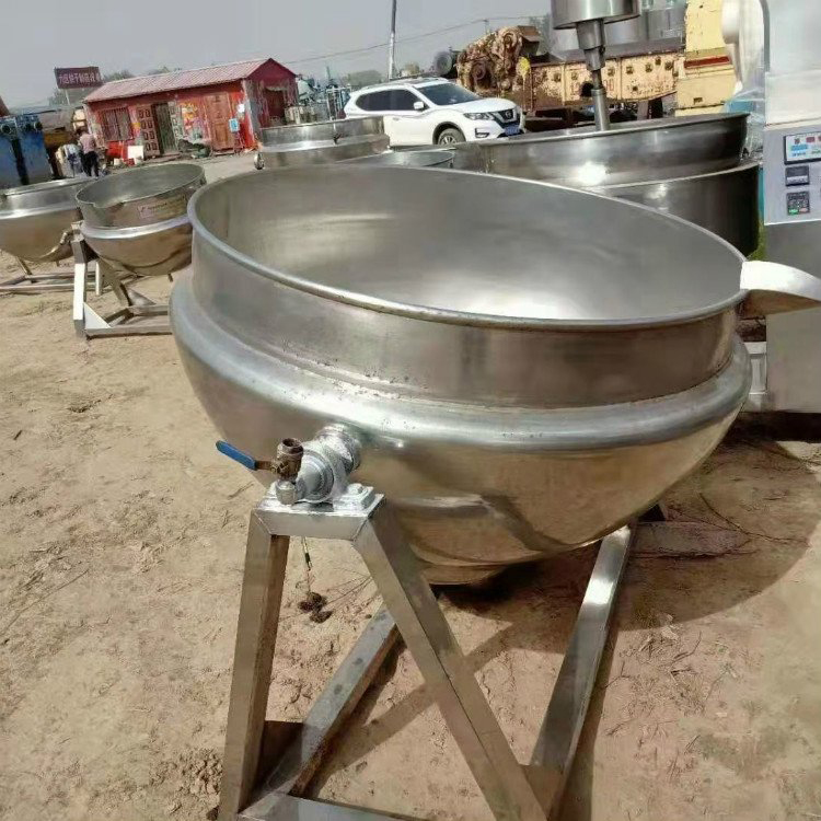 不锈钢蒸汽加热可倾式 化工夹层锅 盛源 常年出售