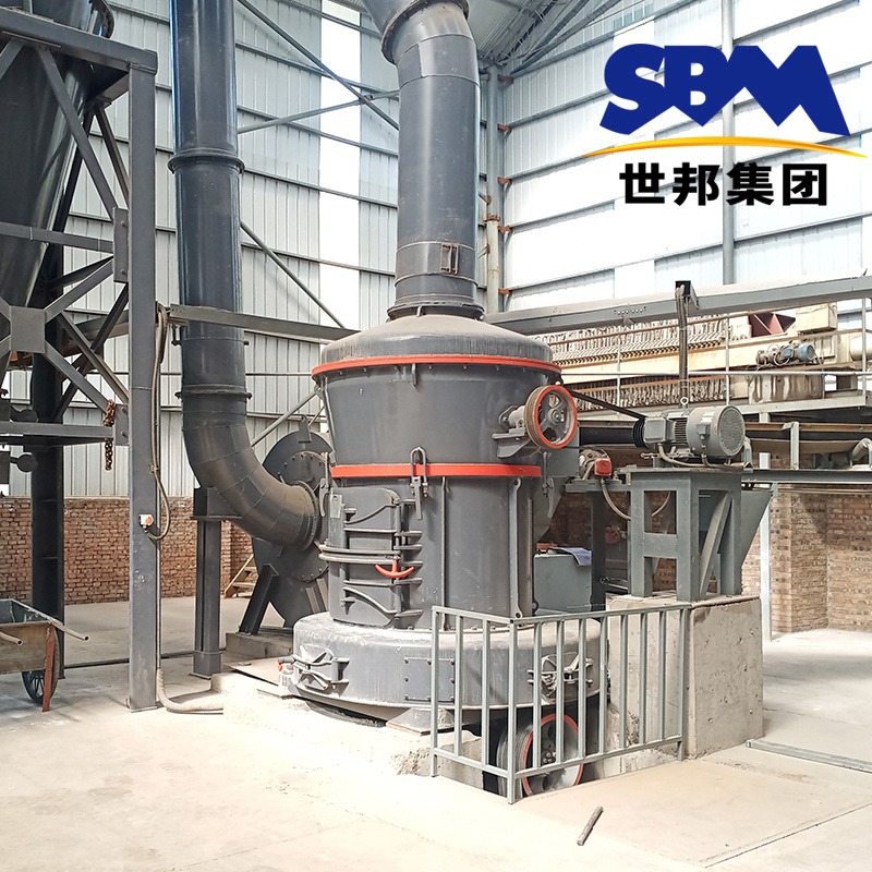 石膏磨机生产线设备 上海世邦雷蒙磨粉机器 建筑垃圾粉碎机