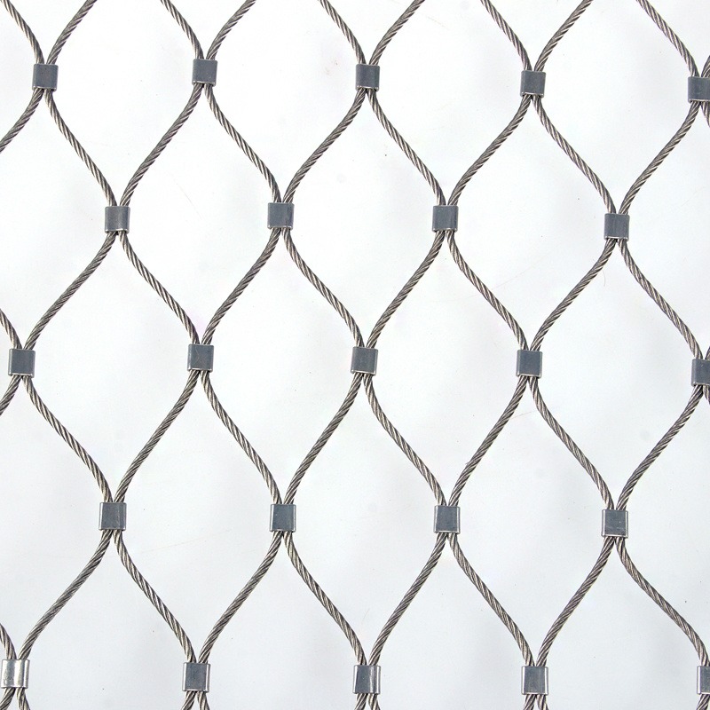 钢丝绳防坠网运通网业304不锈钢316材质卡扣编织网编织柔性网