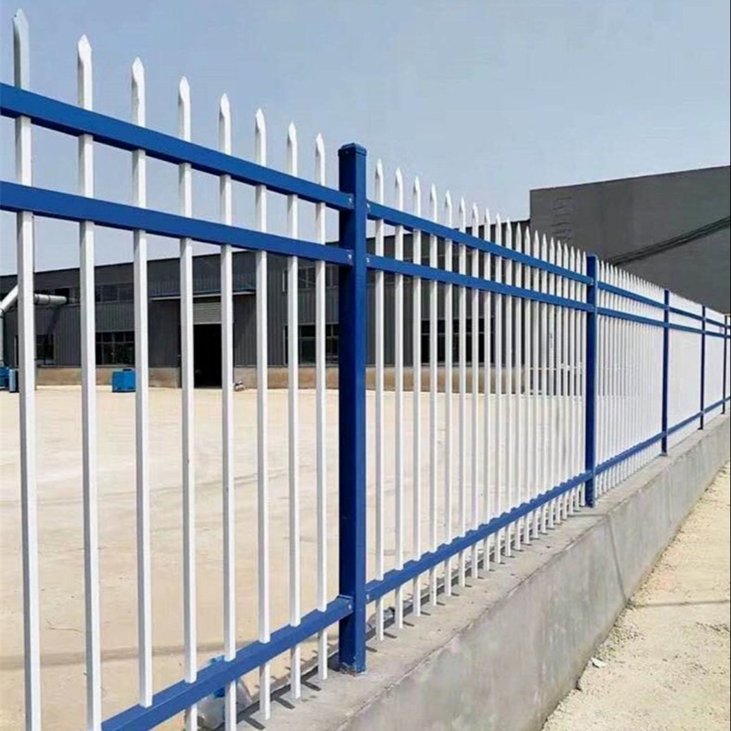 茂年 MN-2组装式锌钢围墙护栏 铁艺围栏 小区学校厂区外墙防护栏杆