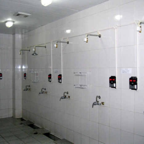 智能卡淋浴水控机,IC卡水控器,淋浴打卡水控系统