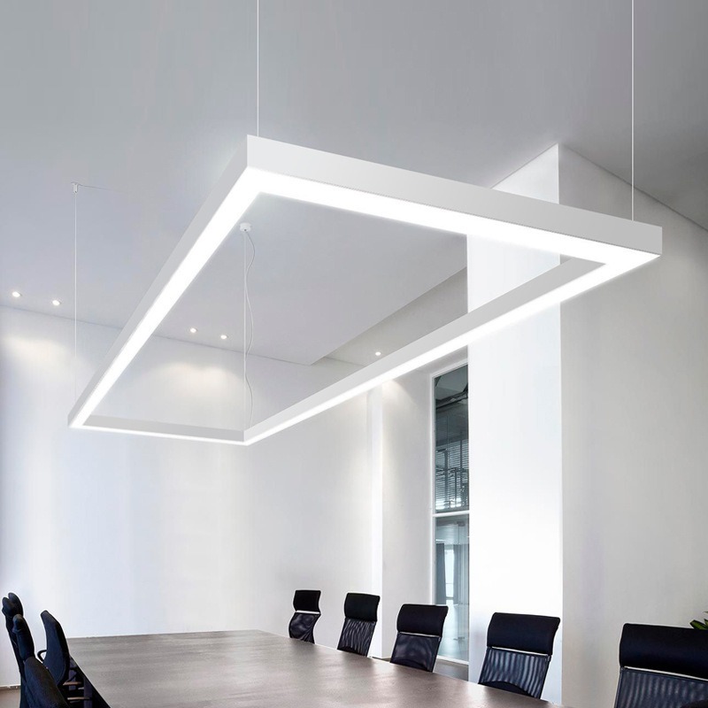 超麦拼接灯 厂家办公室吊灯LED长条灯创意造型会议室前台无缝拼接长方形灯具CM-ZXD0102