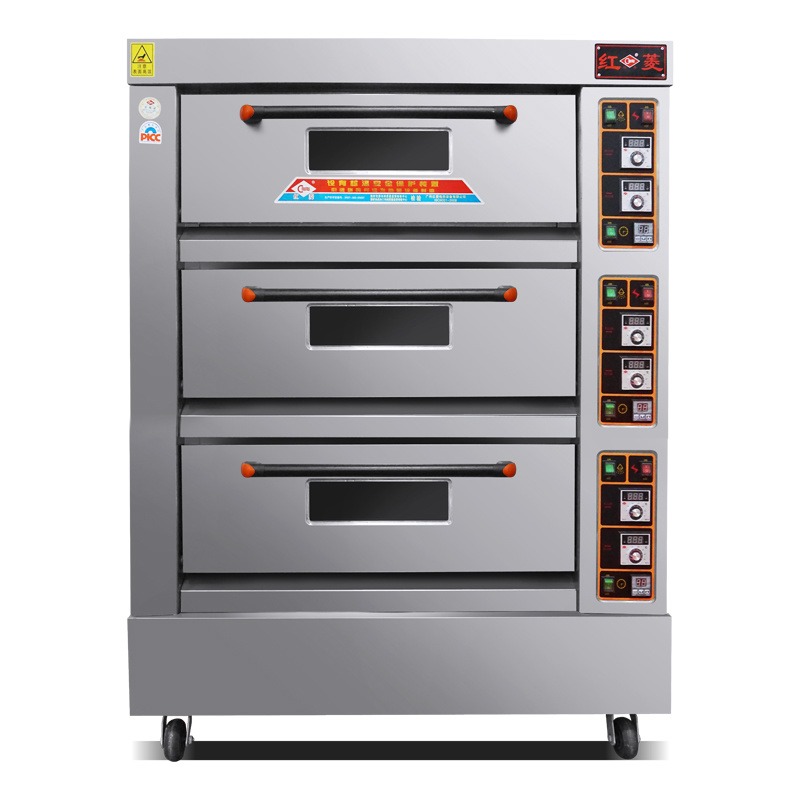 红菱三层电烤箱 红菱三层六盘电烤箱 红菱XYF-3KA-T多钱一台图片
