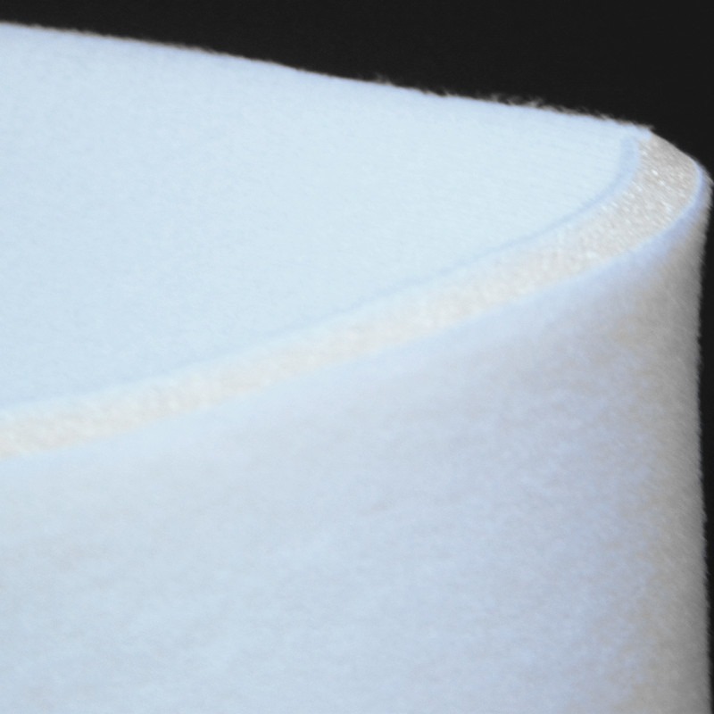 海绵复合布 漂白尼龙天鹅绒贴合白色内衣用泡棉复合尼龙边纶布拓源图片