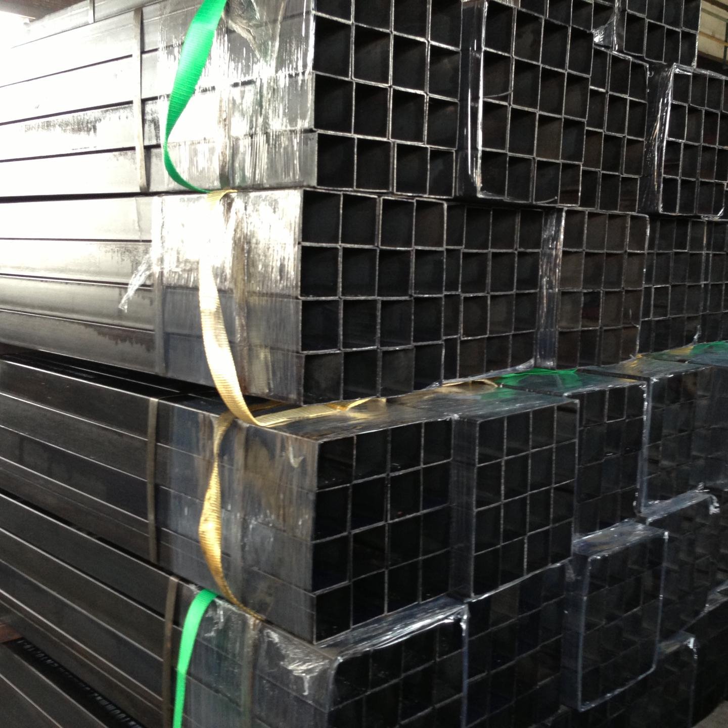 天津腾越钢铁有限公司主营销售 黑方管 焊接方管 涂油方管 8080 Q235材质  可根据产品标准及客户需求定做