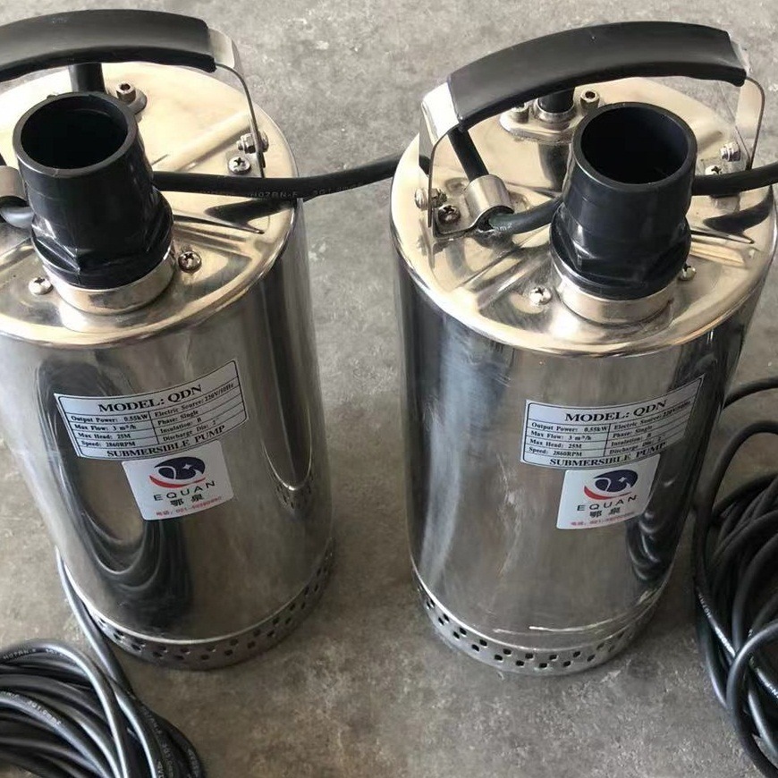 QDN3-25-0.55耐腐蚀潜水泵 小型不锈钢潜水泵 单相不锈钢潜水泵