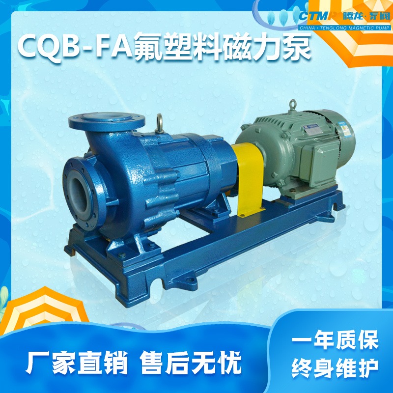 CQB65-40-200FA磁力泵 稀酸泵 氟塑料化工泵 腾龙泵阀