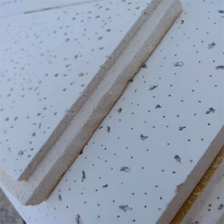 12mm矿棉吸音板现货 防潮矿棉板生产厂家 英邦 冲孔矿棉吸音板图片