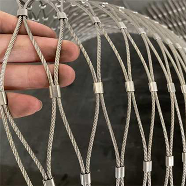 创辉防坠落钢丝绳网高空抛物钢丝绳网图片