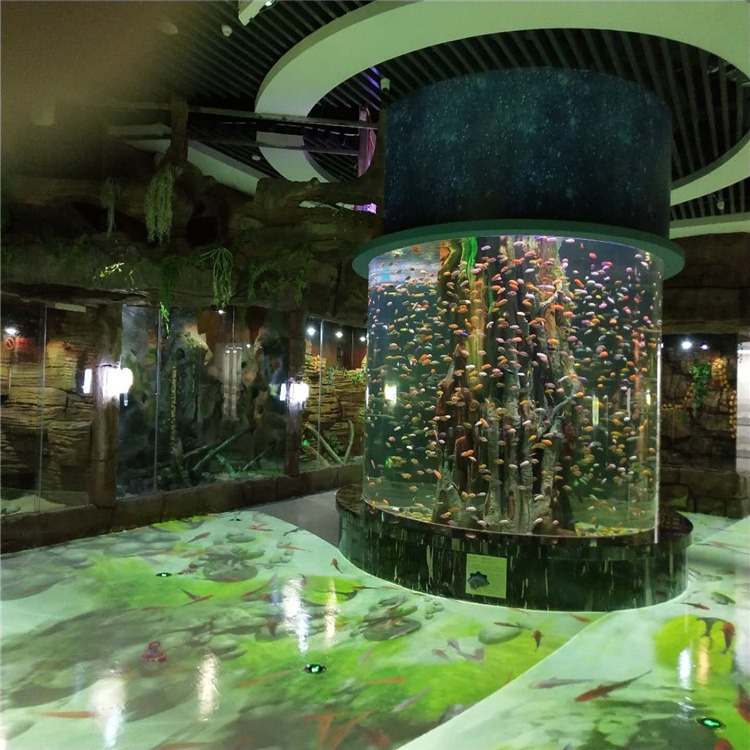 lanhu大型海水鱼缸工程承接亚克力鱼缸工程 有机玻璃鱼缸定制 鱼缸造景