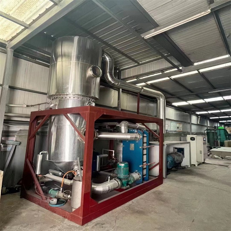 建功二手MVR-450蒸发器 化工高盐强制循环结晶器 降膜蒸发器 回收