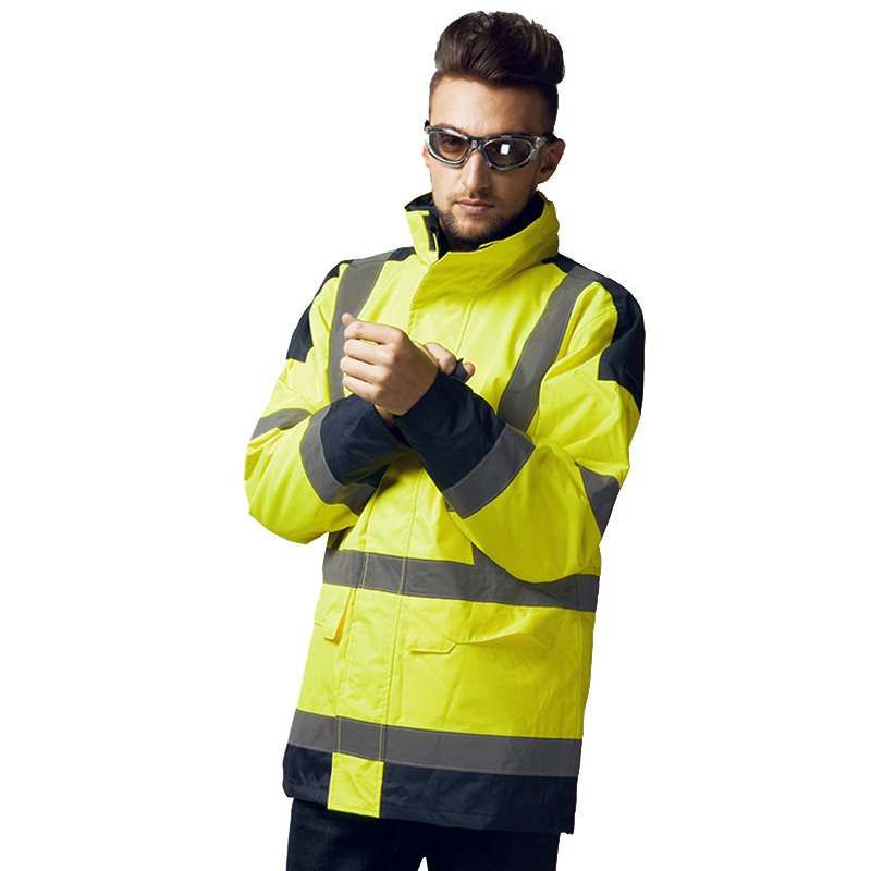 代尔塔404011 PU涂层荧光防水防寒反光服图片