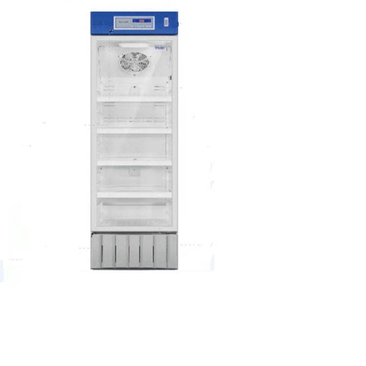 Haier/海尔制药厂电加热玻璃门设计310升冷藏箱HYC-291