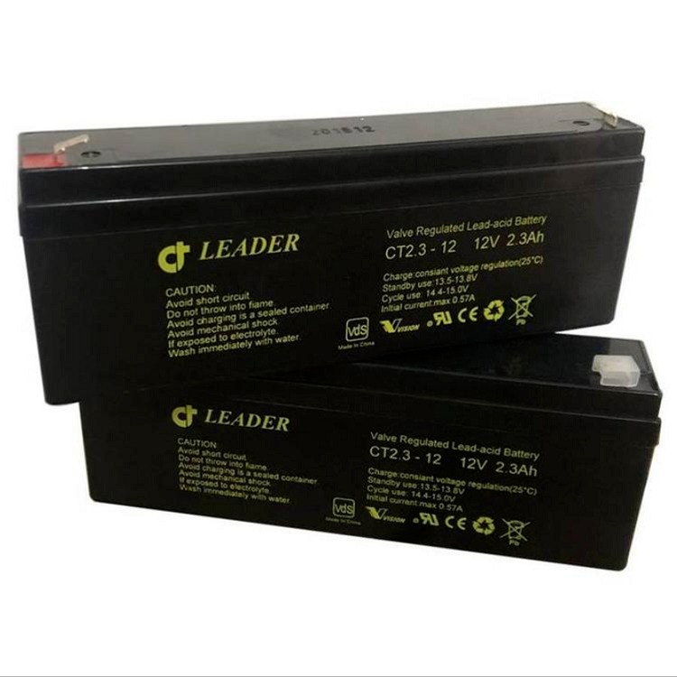 Leader蓄电池CT2.3-12 12V2.3AH音响系统电梯监控电池