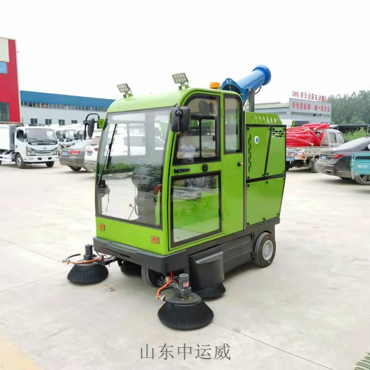 微型扫地车 电动物业扫路保洁车 驾驶式三轮扫地机 多功能高压冲洗车 中运威