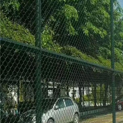 体育场护栏网 百瑞湖北 定制足球场 勾花护栏网 篮球场围栏 防护网 包塑铁丝网