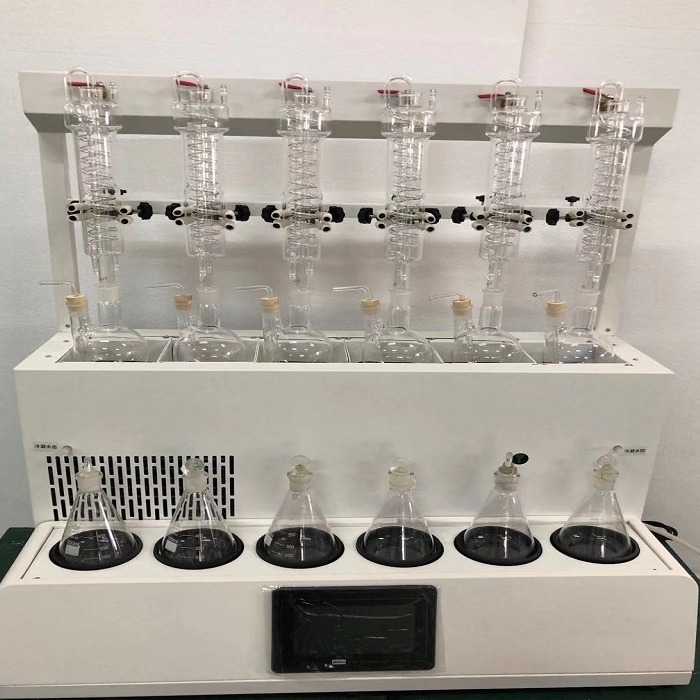 实验室水蒸气氟化物蒸馏装置   应用于yan草、食品、药品、化工等行业 GY-FSZLY-6