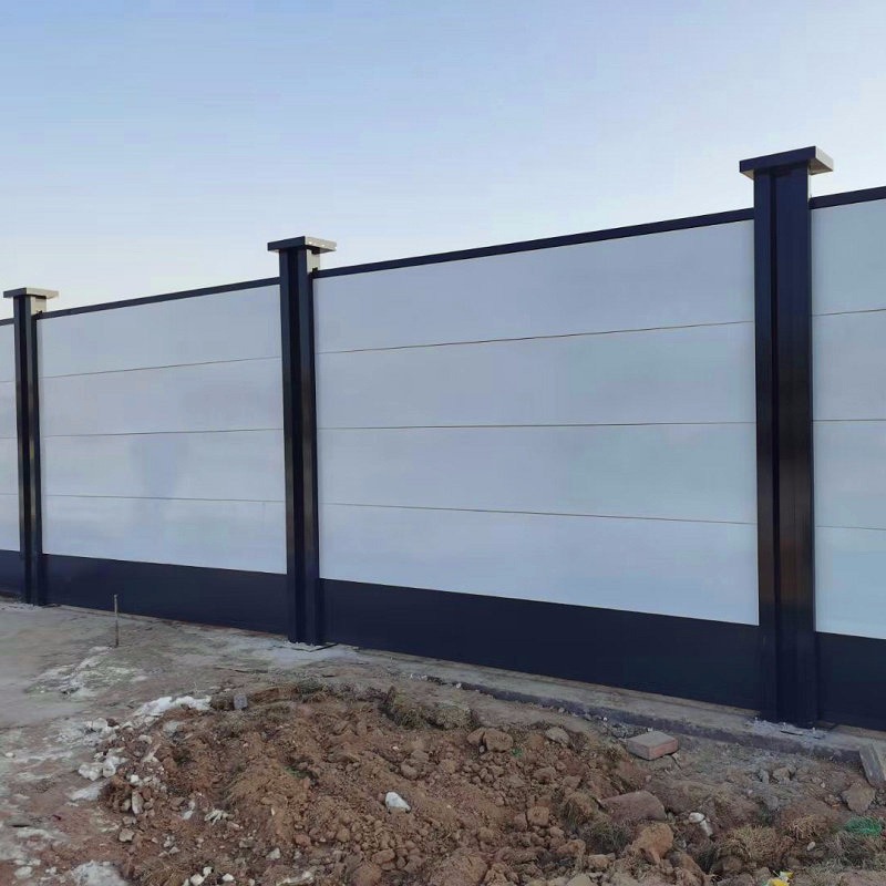 定制PVC围挡市政工地建筑围栏 装配式彩钢临时围挡板工程施工围蔽峰尚安