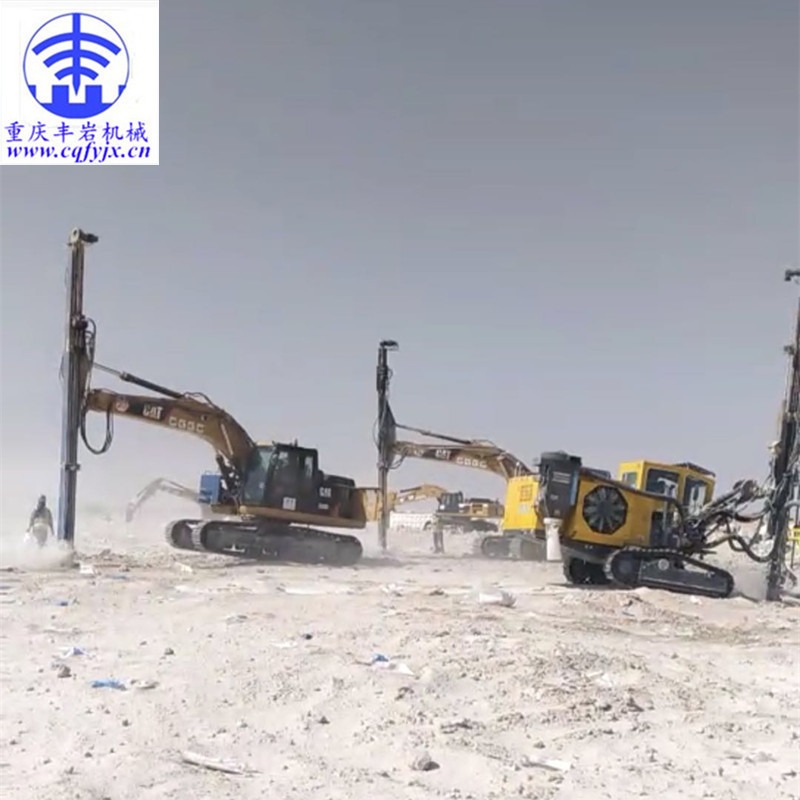 丰岩机械FWC-6135挖改韩国进口TG-DR38凿岩钻机|挖机钻机|采石场、矿山、土方建设挖掘机钻机图片