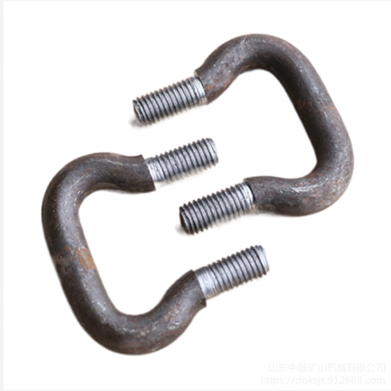 矿用不锈钢链钩可带螺母垫片 矿用锻打圆环连 运行平稳