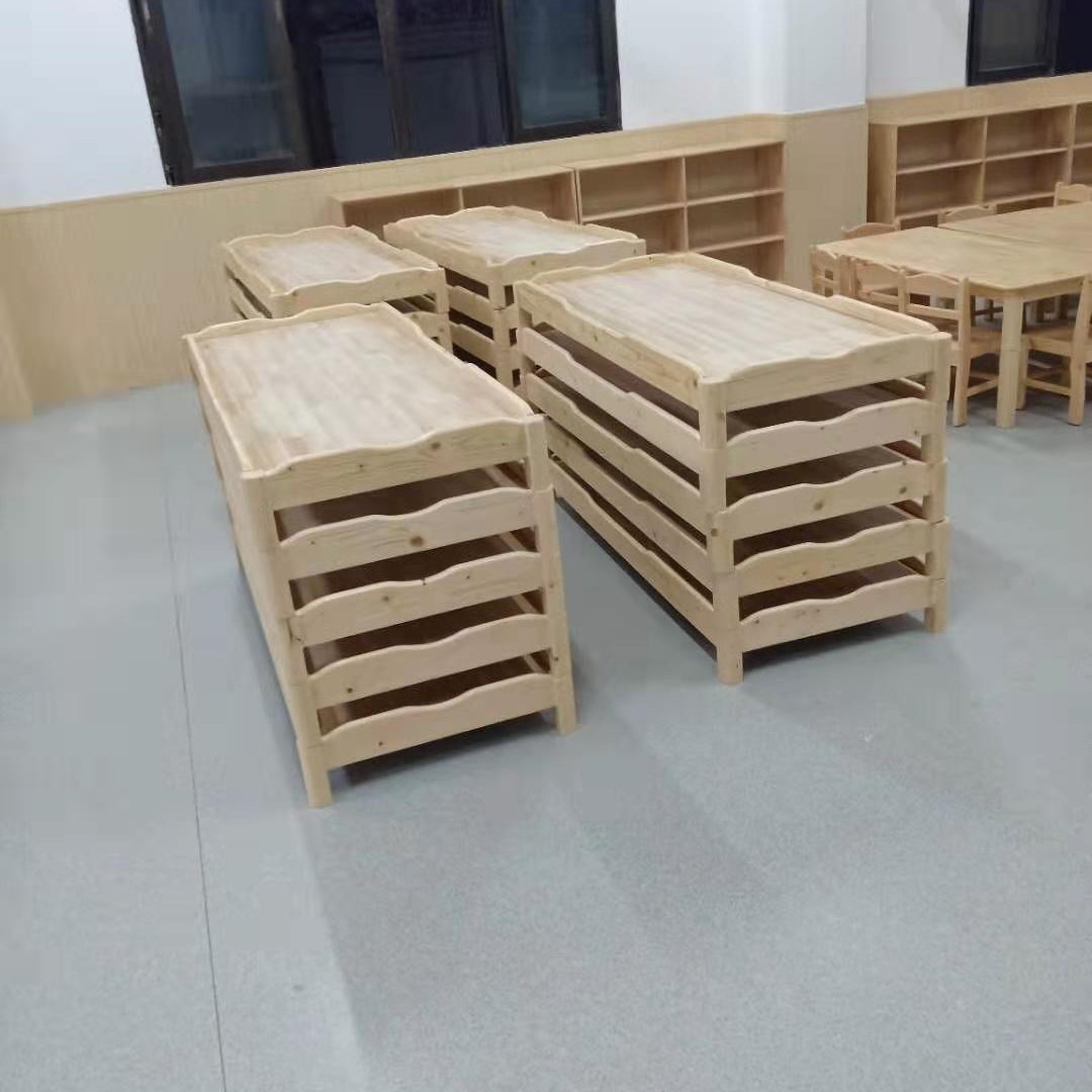 幼儿园实木床，托育用床