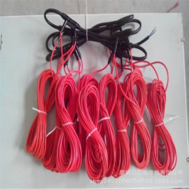 电地暖发热线 碳纤维PVC发热电缆 电地暖线生产厂家 众仁 欢迎下单图片