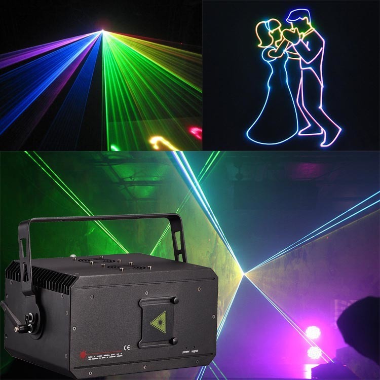 X-RGB6000 6/8/10/12W 全彩动画激光灯 舞台灯在演出婚庆俱乐部KTV装饰照明