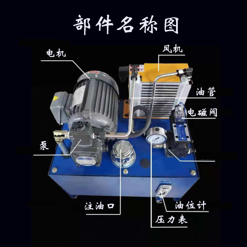 小型液压泵站厂家价格 鲁鑫 LXBZ-0.75 全国安装示例图4