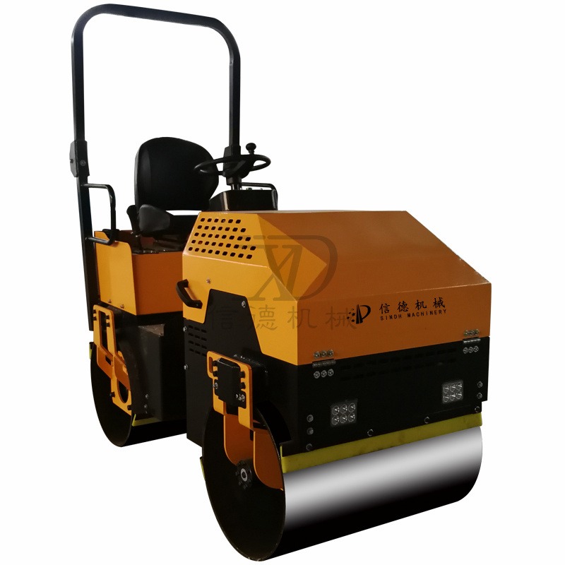 供应双钢轮小压路机 座驾式手扶式全液压路面压实 沟槽回填土压土机XD-900信德