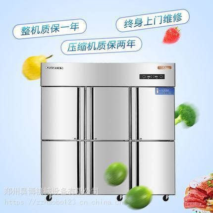 爱雪商用QB-04L-3DF型冷冻冰柜   资阳  风冷款大容量单温六门冷冻柜 价格