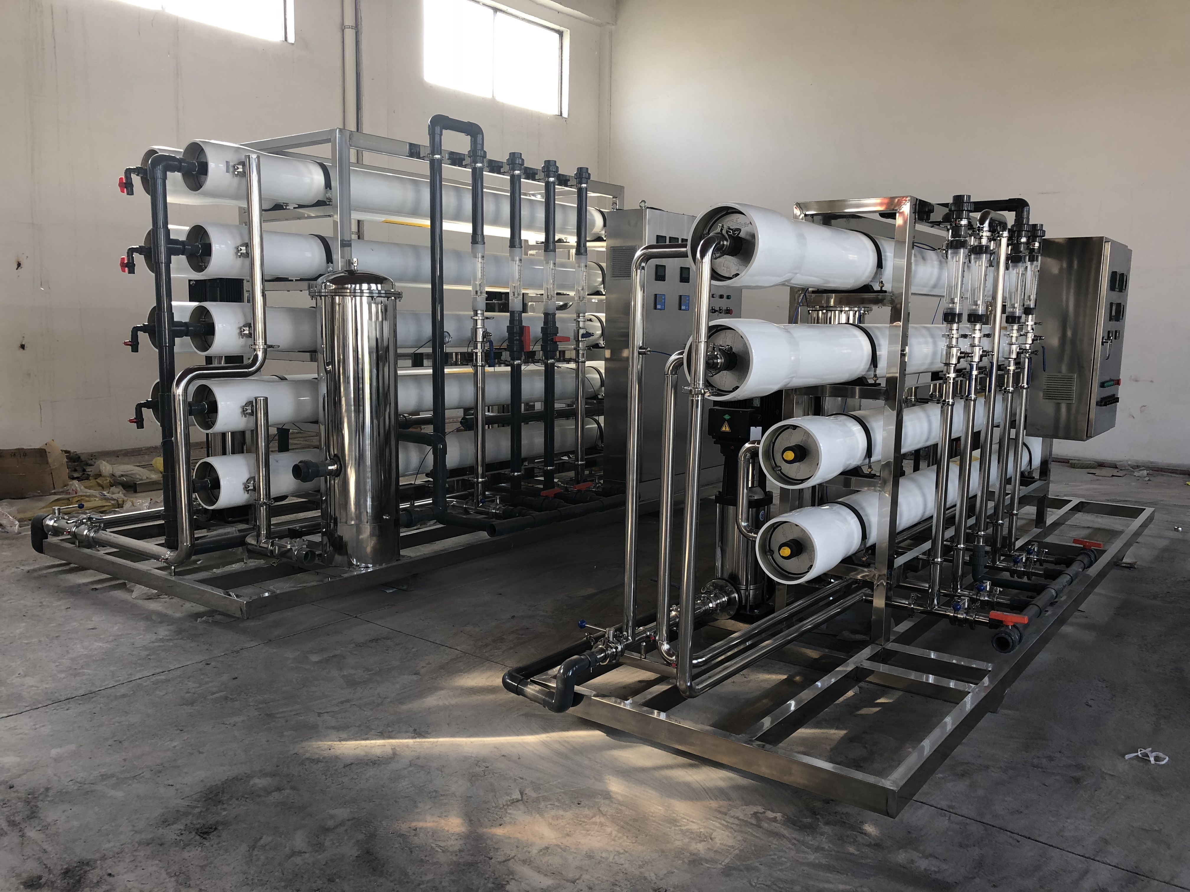 二级ro反渗透纯水装置0.5吨单级反渗透设备反渗透水处理系统工程厂家定制