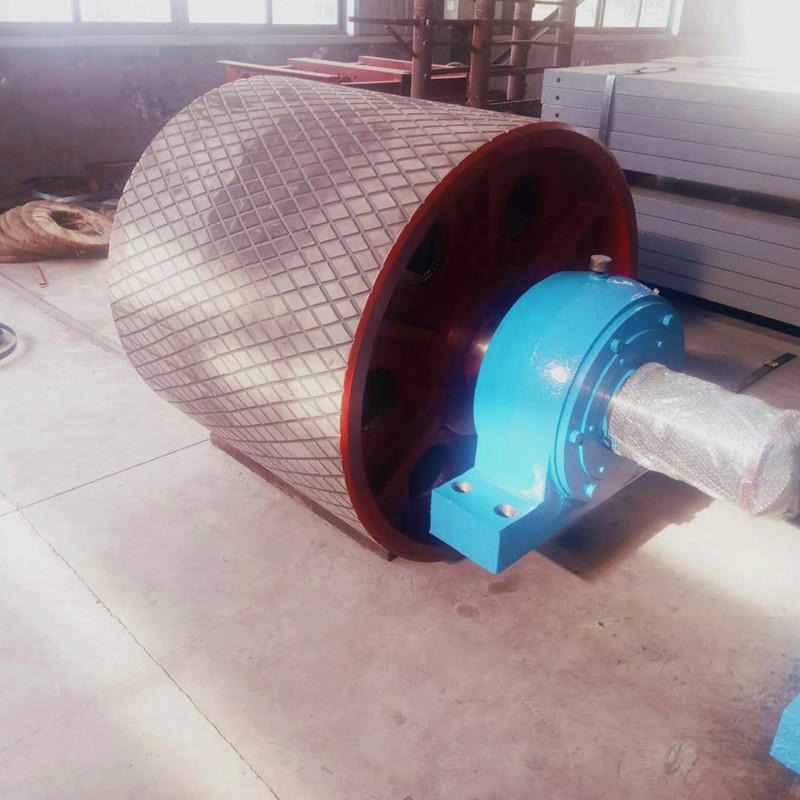 铸胶传动滚筒报价 陶瓷包胶滚筒DTII型导向滚筒树德输送机械