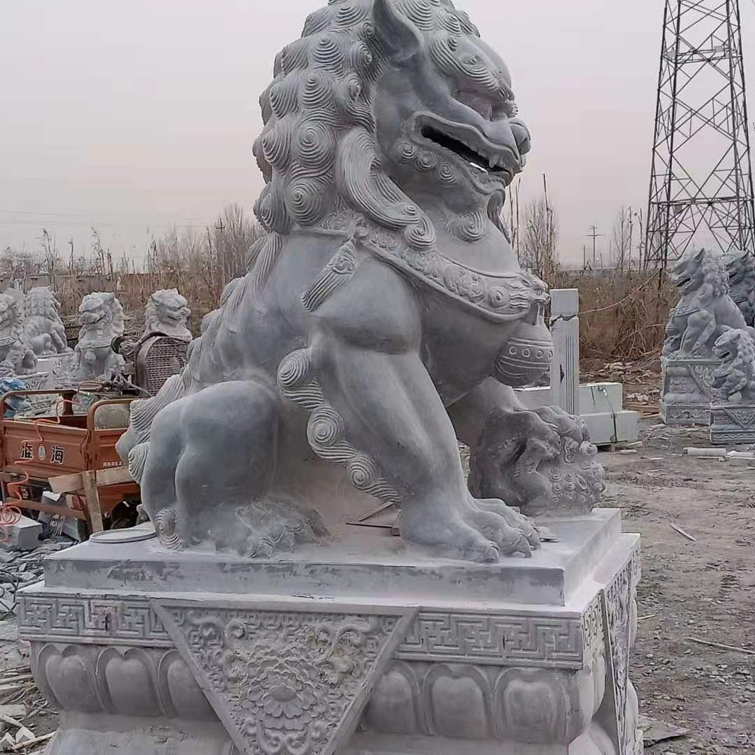 东诚石业  厂家定制 石狮 石雕狮子 青石狮子 长期供应