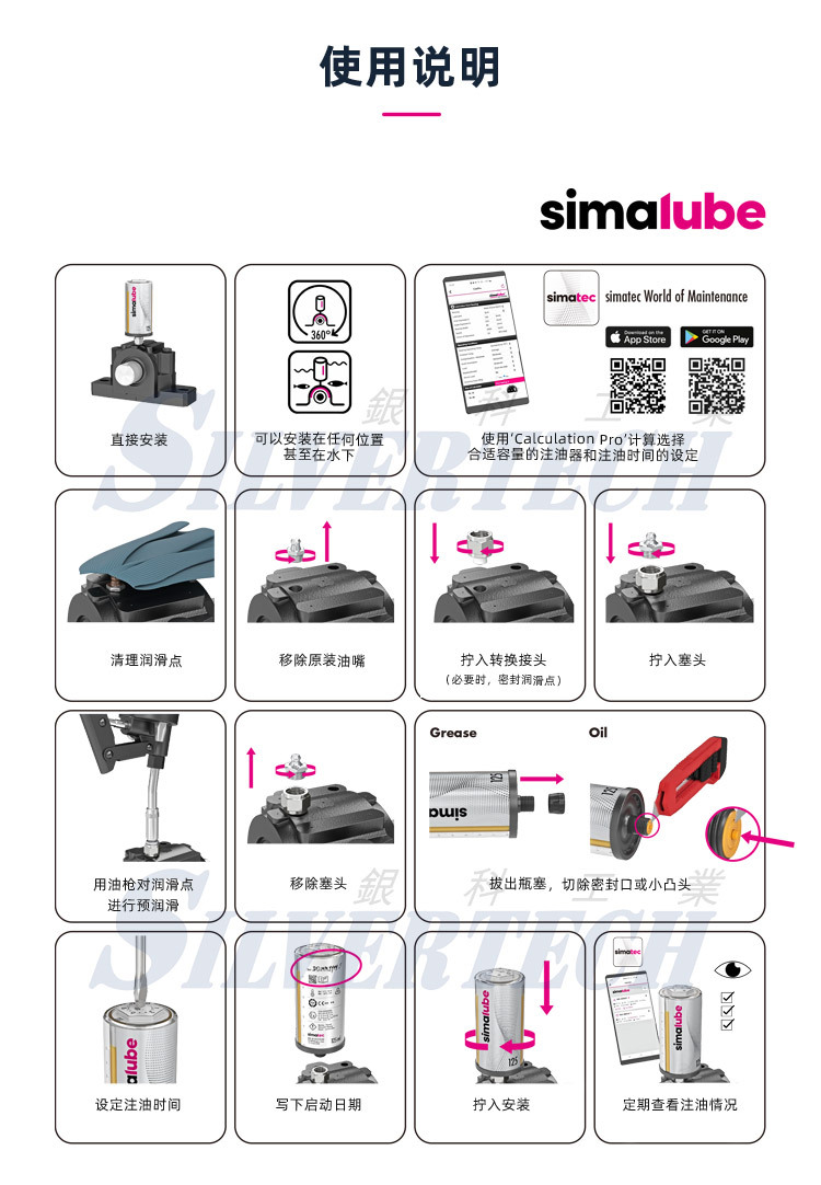 瑞士森马simalube SL01-60ML 自动注油器 小保姆 单点式注油 循环使用示例图11