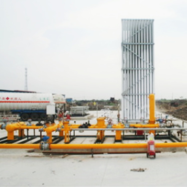 LNG气化站 河北百亚2000立方标准LNG气化站 液化天然气气化调压撬 LNG低温液体气化减压设备