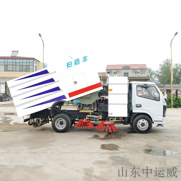 上海道路清扫车 东风多利卡扫路车 5吨8吨国六洗扫车 中运威