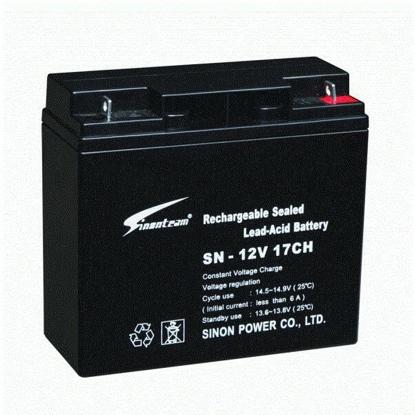 赛能蓄电池SN12V17CH夜市照明消防警报系统12V17AH直流屏UPS电源