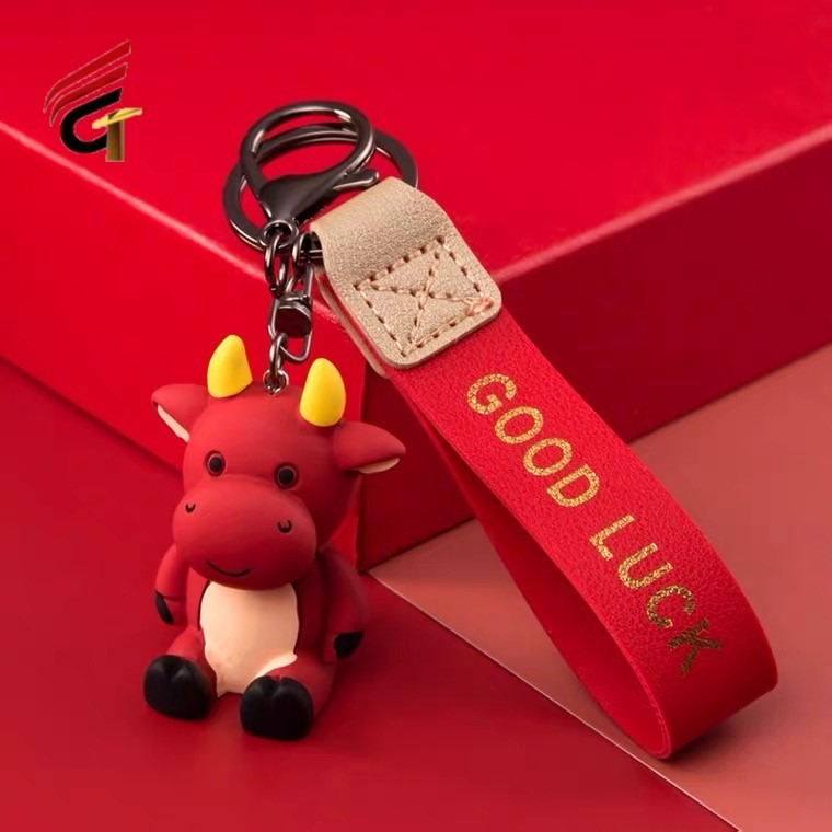 厂家制作软胶双面3D钥匙扣 可爱娃娃钥匙扣 卡通包包挂件 昌泰制作图片