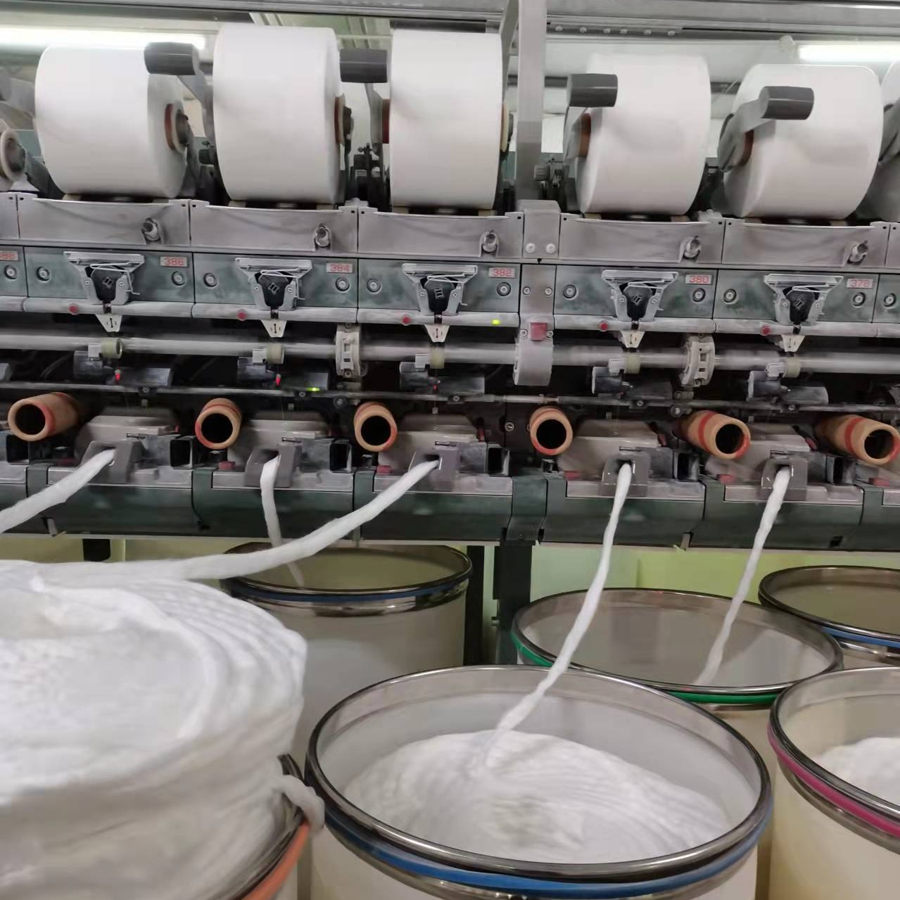 涡流纺26大化涤纶纱针织用纱生产厂家
