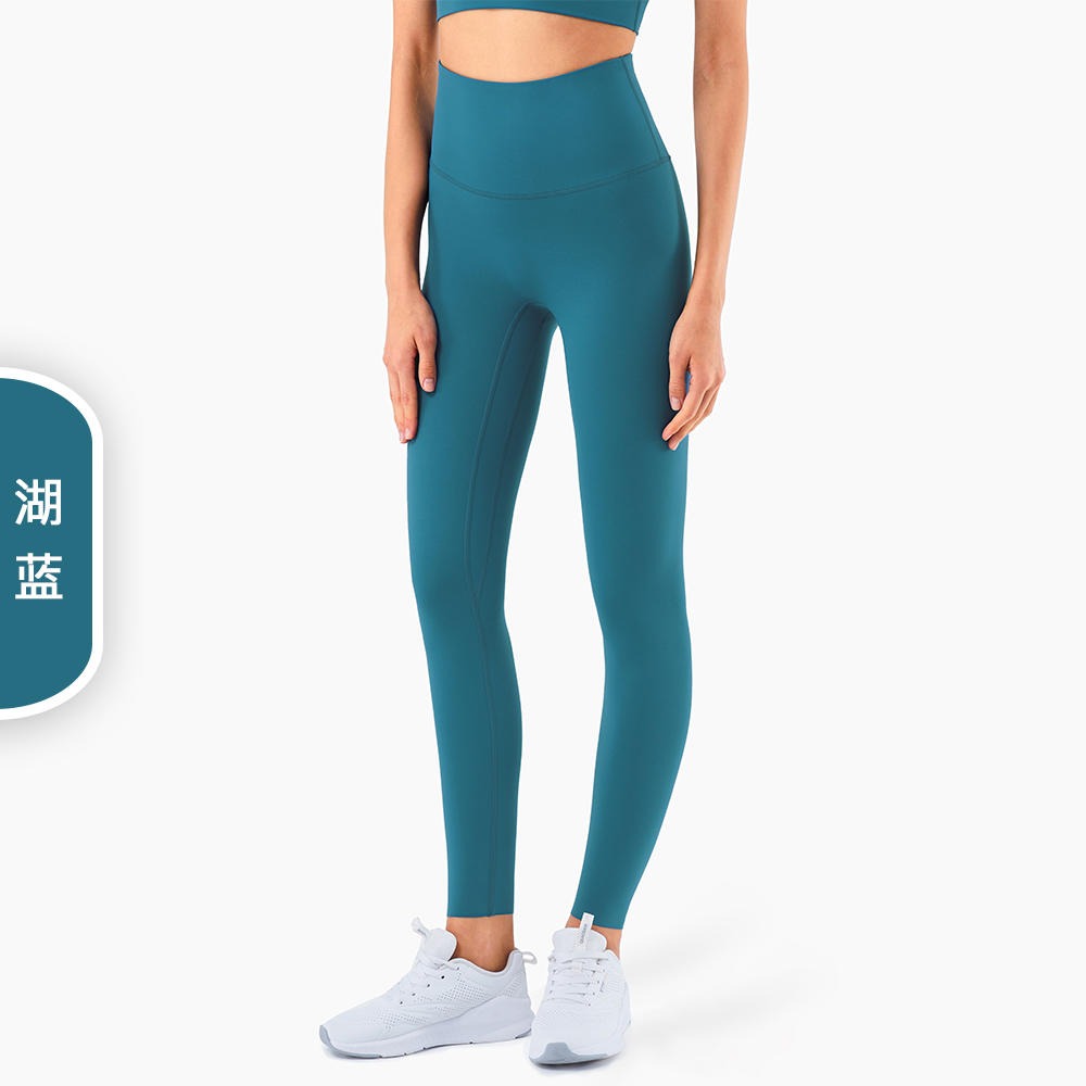 厂家批发入门训练裸感lulu瑜伽裤跨境欧美 高腰蜜桃臀健身紧身裤2021新款运动紧身健身裤CK1313